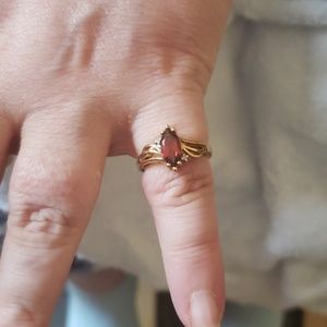 Gold Ring with Ruby setting
